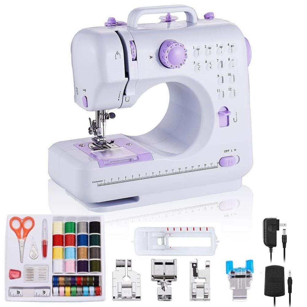 Sewing Machine Portable mini Electric Sewing Machine for beginners 12 Built-in S